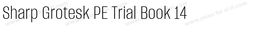 Sharp Grotesk PE Trial Book 14字体转换